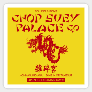 Chop Suey Palace (Red) Sticker